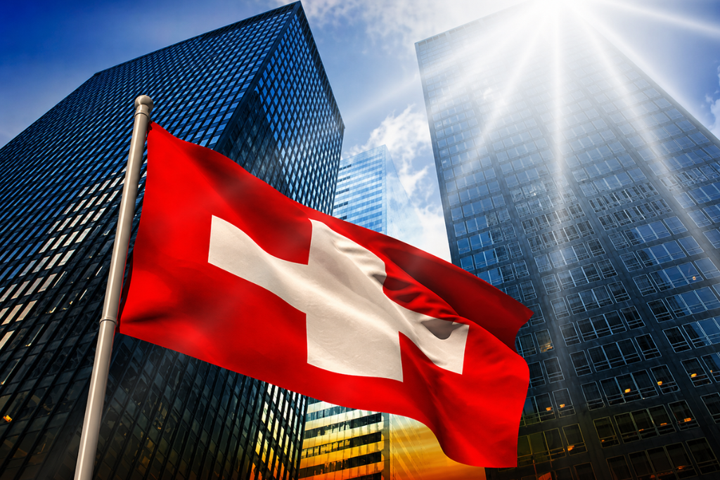 Building swiss flag